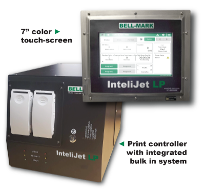 InteliJet LP HMI und Druckcontroller mit integriertem Tintentanksystem